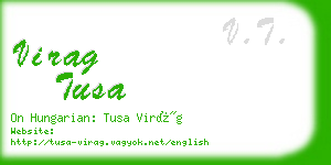 virag tusa business card